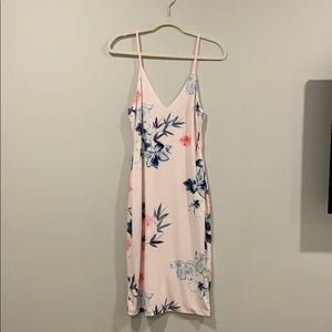 Pink & Blue Floral Dress